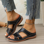 Damen Komfortable Clogs mit anatomischem Fußbett und dekorativen Lochelementen R&B