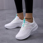 Damen Sportliche Sneaker mit atmungsaktivem Obermaterial und dämpfender Sohle  1773793983