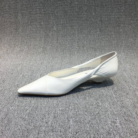 Damen Raffinierte Spitze Ballerinas mit Geschmeidiger Lederoberfläche R&B