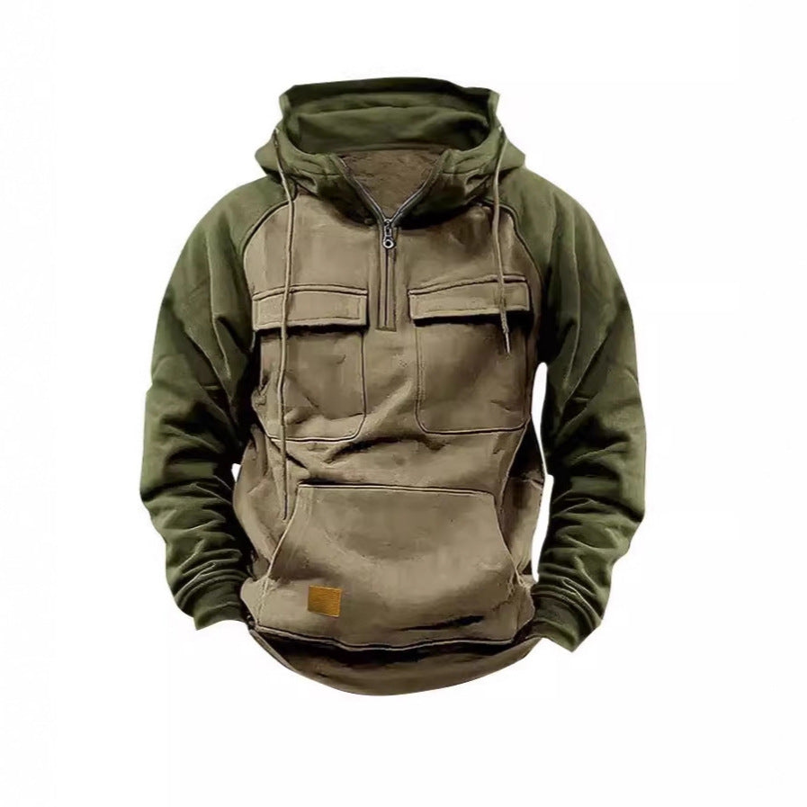 Herren Funktioneller Hoodie mit praktischen Taschen und innovativem Design R&B
