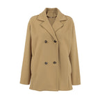 Damen Modischer Wool-Blend Blazer mit doppelter Knopfleiste R&B