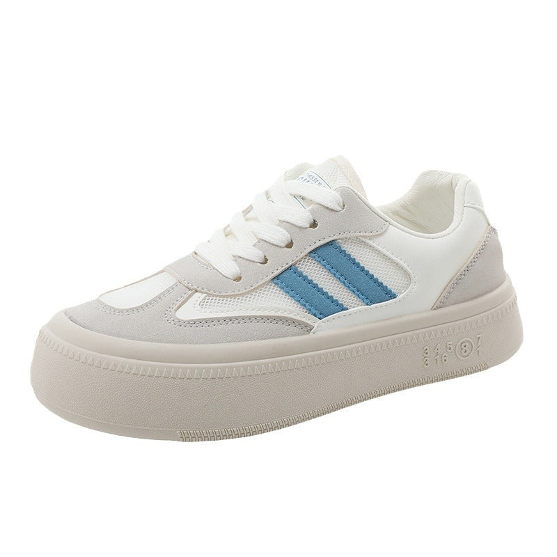 Damen modische Plateau-Sneaker mit atmungsaktiver Oberflächenstruktur und dämpfendem Sohlenprofil R&B