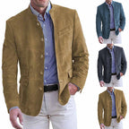 Herren elegante Wildlederjacke mit modernen Akzenten R&B