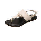 Damen Zehentrenner-Sandalen mit modischem Riemendesign und verstellbarem Riemen R&B