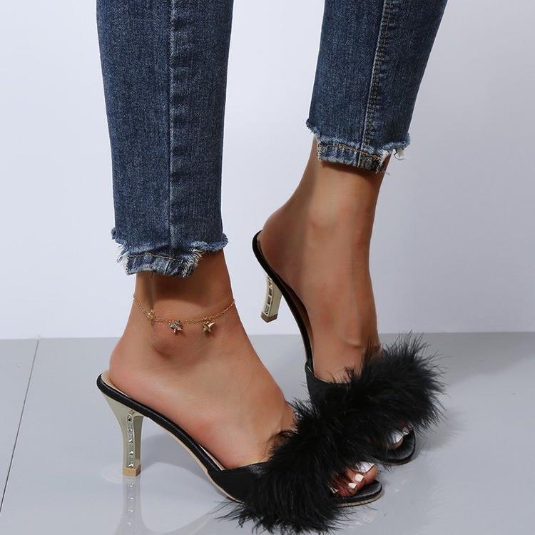 Damen Flausche Pumps mit elegantem Absatz R&B