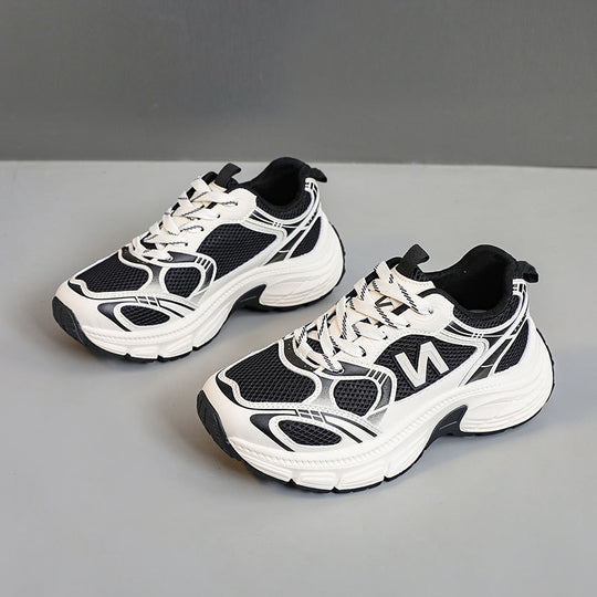 Damen Sportliche Laufschuhe mit atmungsaktivem Mesh-Obermaterial und dämpfender Sohle R&B