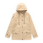 Damen wasserabweisende Outdoorjacke mit verstellbarem Kapuzenkragen