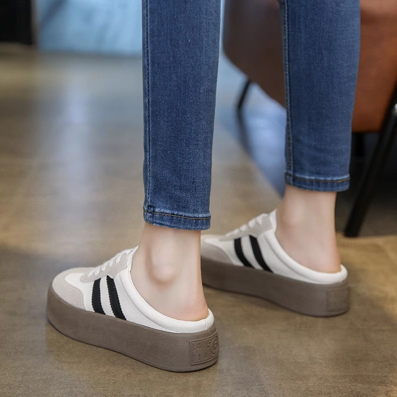 Damen Sneakers im sportlichen Retro-Stil mit atmungsaktiven Einsätzen R&B