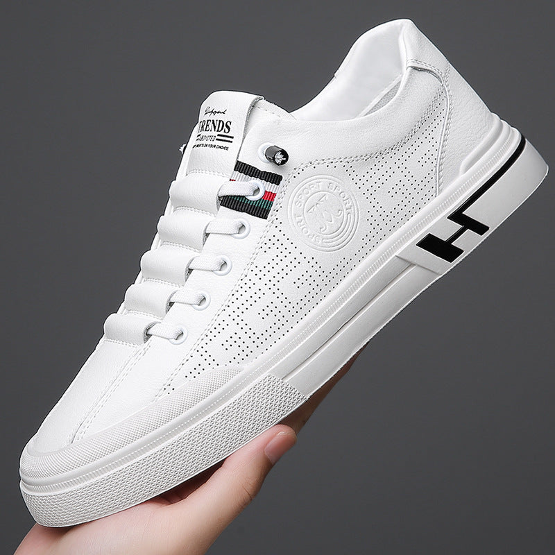 Damen Sportliche Sneaker mit perforierter Oberflächenstruktur und flexiblem Sohlenprofil R&B