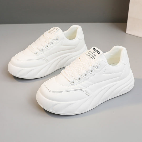 Damen modische Plateausneakers mit ergonomischer Dämpfung und atmungsaktiver Oberflächenstruktur R&B