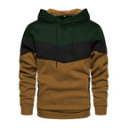 Herren modischer Kapuzenpullover mit geometrischem Farbdesign R&B