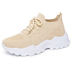 Damen Sportliche und atmungsaktive Laufschuhe mit elastischem Schaft R&B