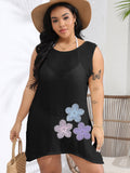 Damen Strandkleid mit exklusiven Blumenstickereien R&B