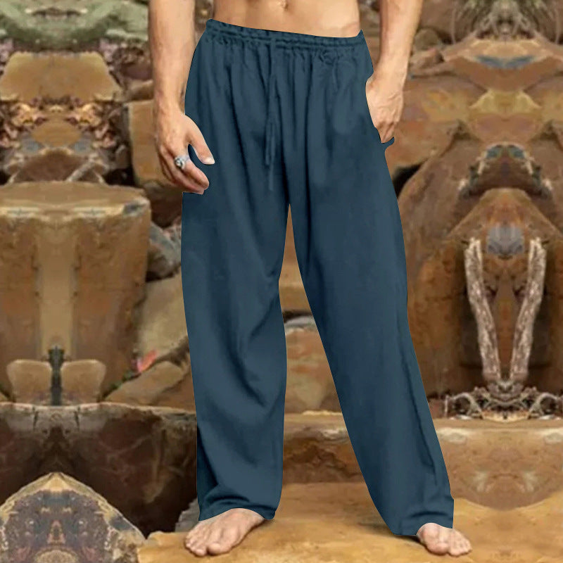 Herren entspannende Freizeithose mit elastischem Bund und praktischen Taschen R&B