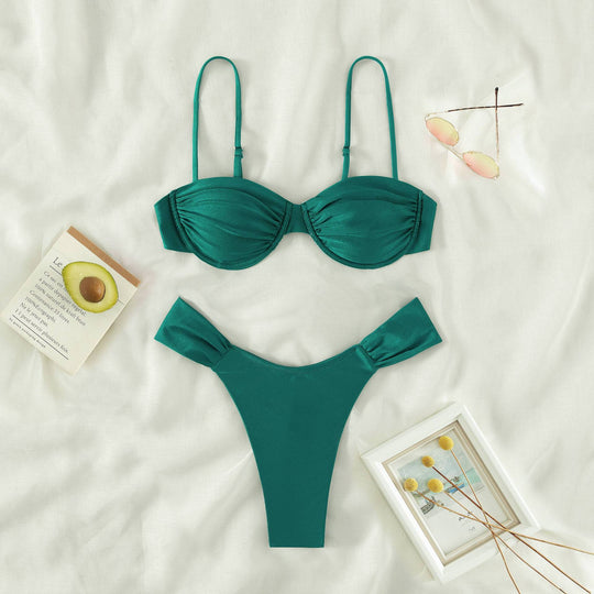 Damen Push-Up Bikini mit trendigem Bandeau-Design R&B