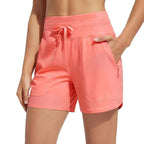 Damen Performance aktive Shorts mit integriertem Boxershorts-Futter R&B