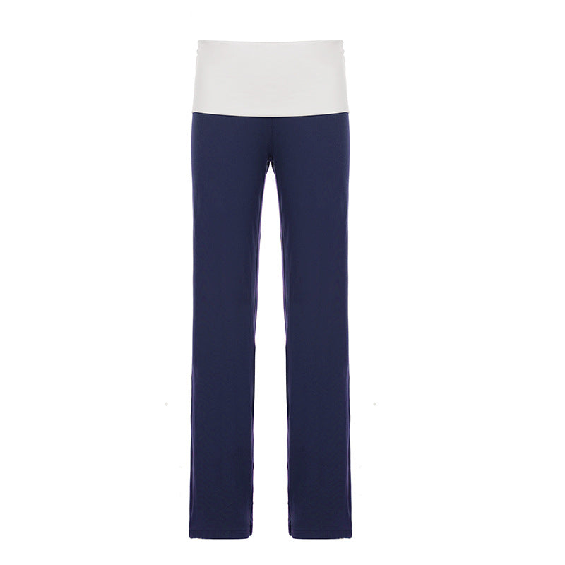 Damen Flared Leggings mit Blumenmuster R&B