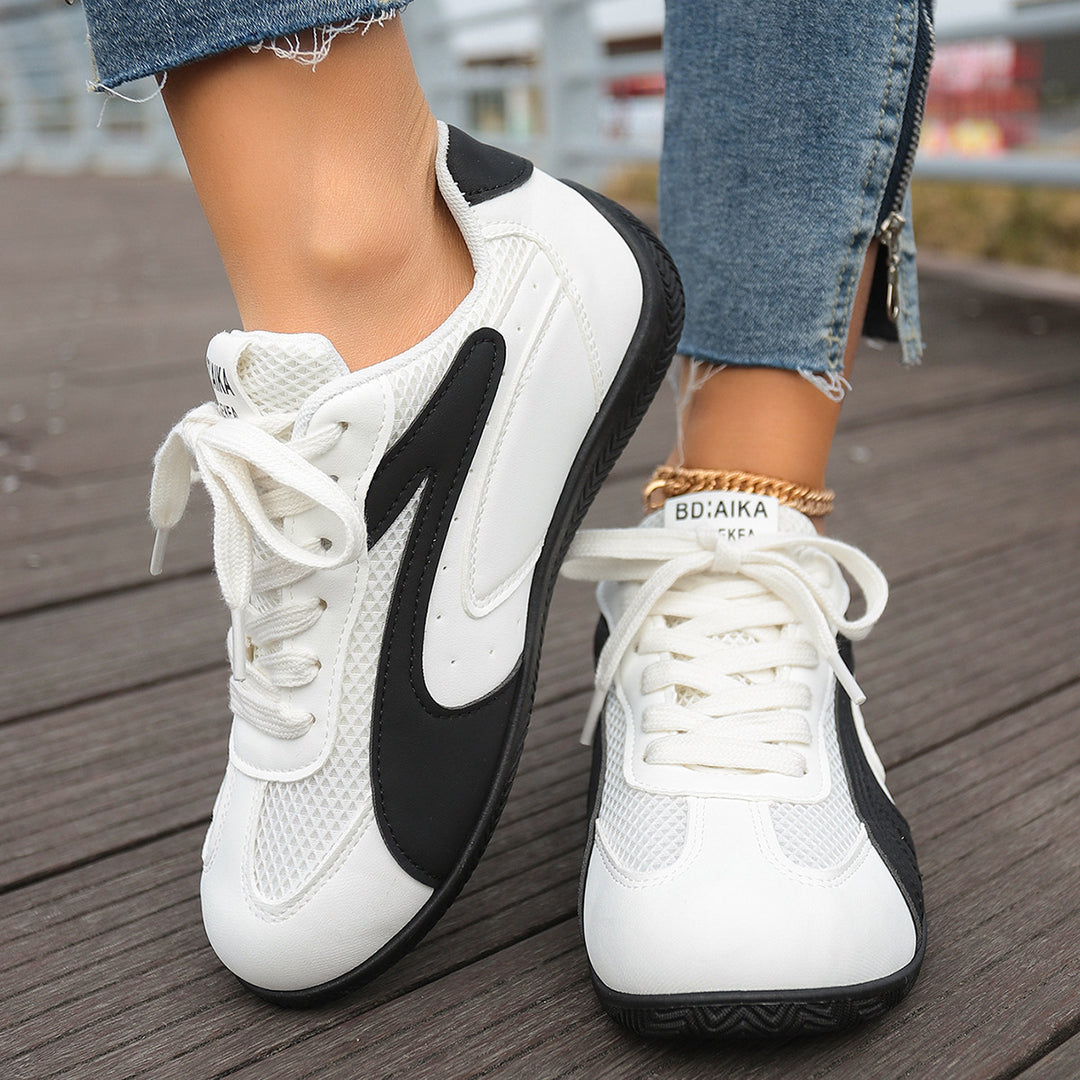 Damen Sportliche Sneakers mit atmungsaktiver Oberflächenstruktur und weicher Dämpfung R&B