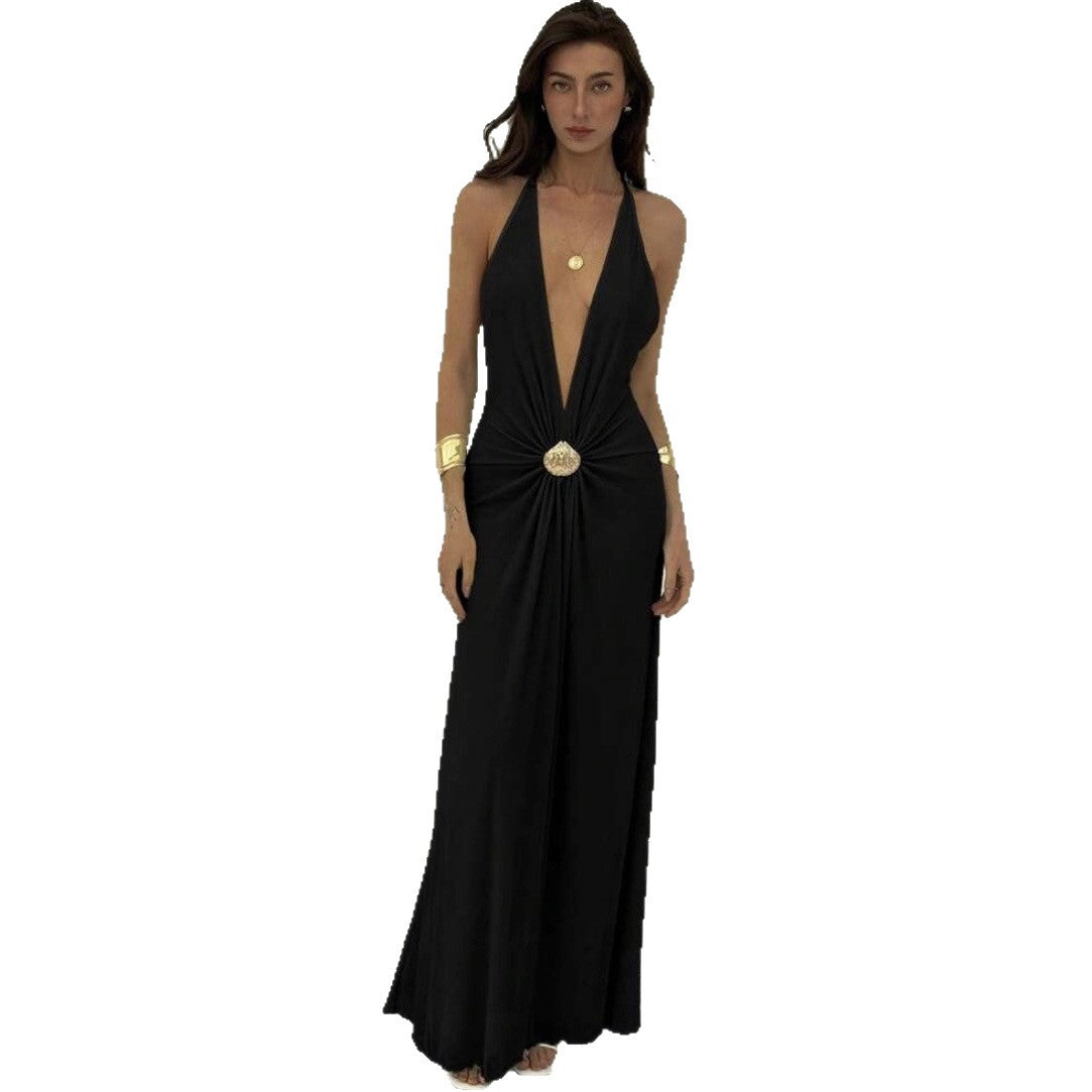Damen Elegantes Wickelkleid mit tiefem V-Ausschnitt und innovativem Raffungselement R&B