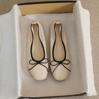 Damen Ballerinas mit elegantem Schleifenakzent und hochwertigem Obermaterial