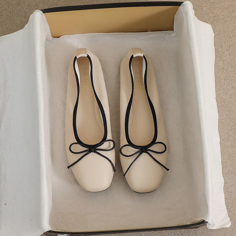 Damen Ballerinas mit elegantem Schleifenakzent und hochwertigem Obermaterial