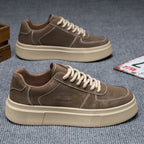 Damen modische Sneakers mit dicker Profilsohle und robustem Obermaterial