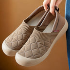 Damen bequeme Slip-On Freizeitschuhe mit elastischem Einstieg R&B