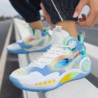 Damen Sportliche High-Top Basketball-Sneaker mit atmungsaktiver Oberflächenstruktur und innovativem Dämpfungssystem
