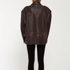 Damen Oversized jacke im robusten Design mit praktischen Taschen R&B