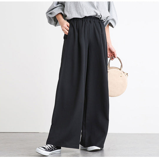 Damen Weite Sommerhose mit modischem Schnitt und hohem Bund R&B