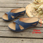 Damen Komfortable Wedge-Pantoletten R&B