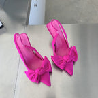 Damen Slingback Pumps mit verspieltem Schleifendesign R&B