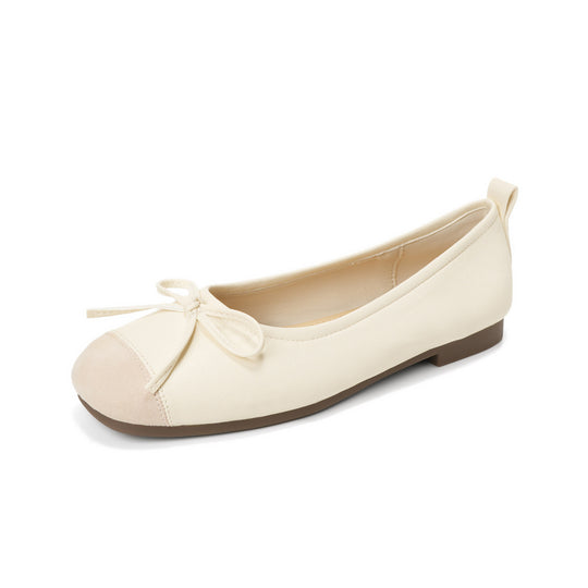 Damen Ballerinas mit elegantem Schleifenakzent aus hochwertigem Leder R&B