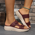 Damen bequeme und stylische Sandalen mit verstellbaren Riemen