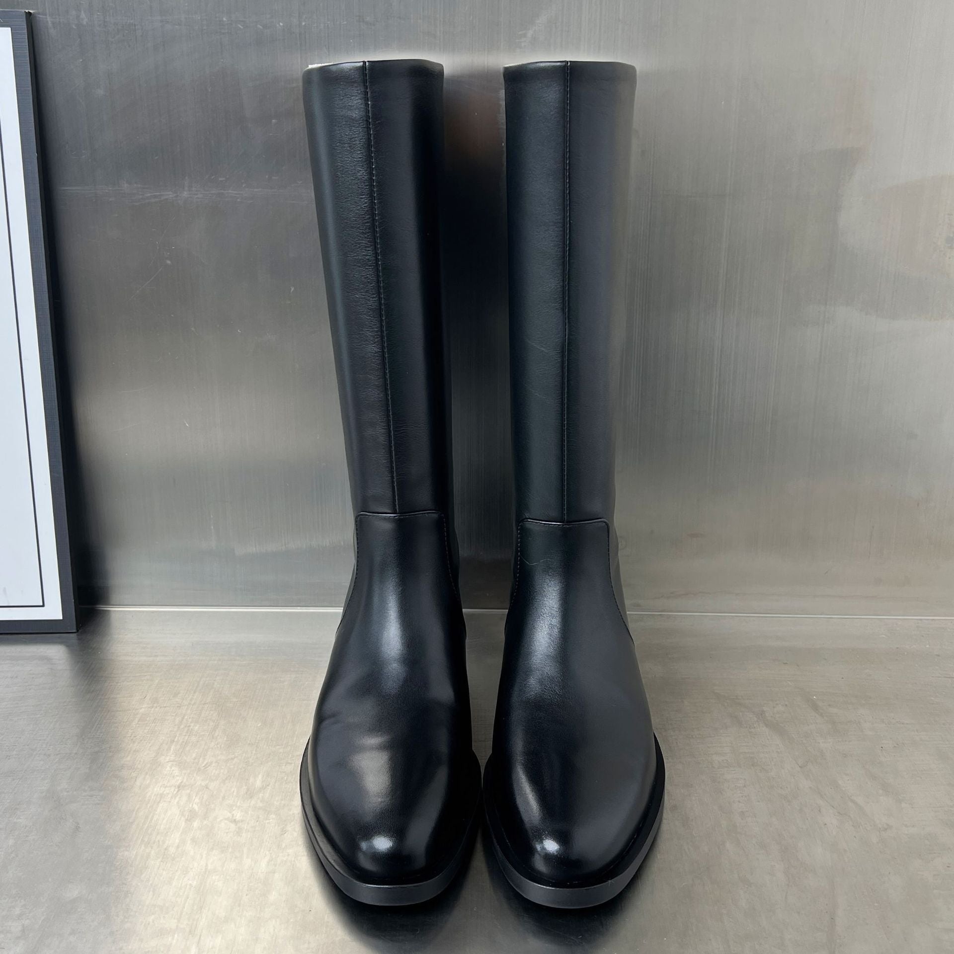 Damen elegante Stiefel aus hochwertigem Leder R&B