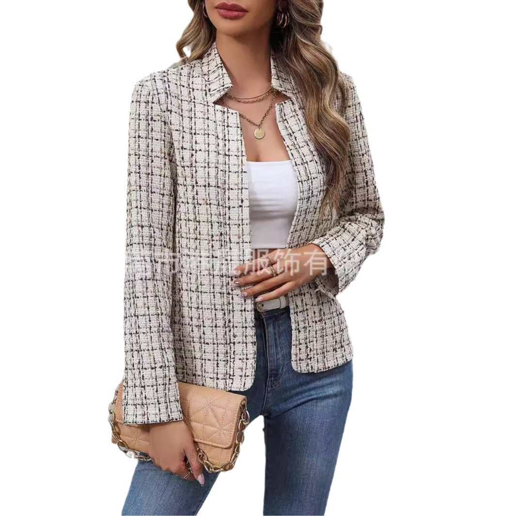 Damen Blazerjacke aus Tweed mit strukturiertem Muster R&B