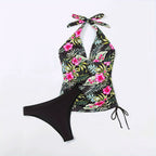 Damen Tankini-Set mit floralem Oberteil und klassischem Slip