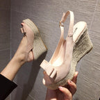Wedgeschuhe | Rutschfest | Offene Zehen | Espadrilles | Sommerschuhe R&B