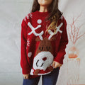 Damen Kuscheliger Weihnachts-Pullover mit lustigem Rentier-Motiv R&B