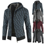 Herren Warm gefütterte Kapuzenjacke R&B
