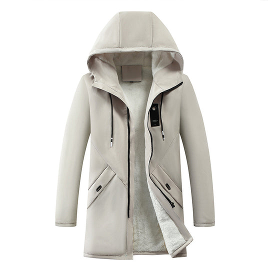 Herren modische Winterjacke mit isolierendem Futter und praktischen Reißverschlusstaschen R&B