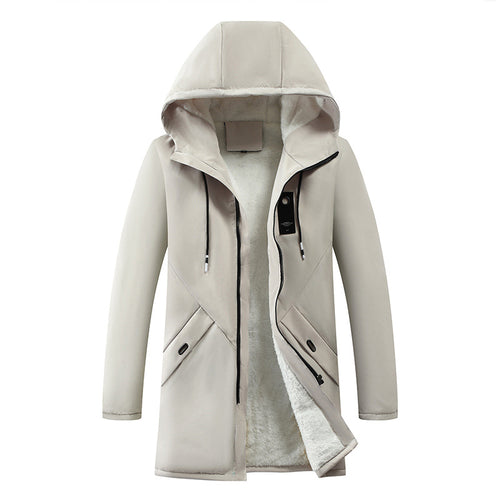 Herren modische Winterjacke mit isolierendem Futter und praktischen Reißverschlusstaschen R&B