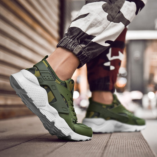 Damen sportliche Sneaker mit atmungsaktiver Oberflächenstruktur und rutschfester Sohle R&B