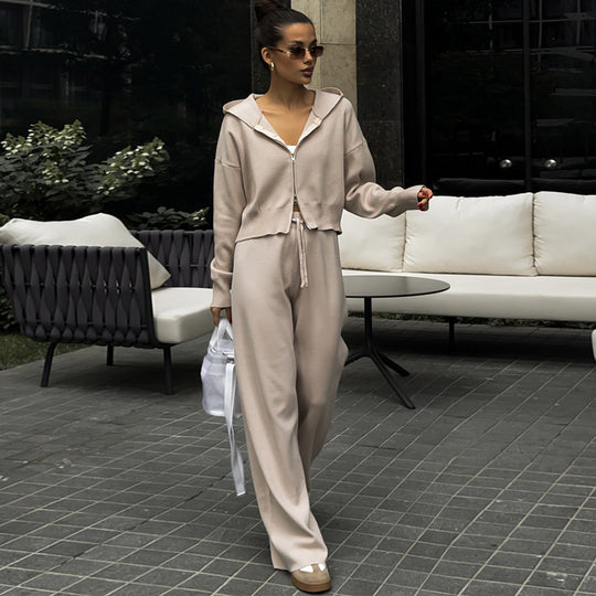 Damen lässiger Hoodie-Set R&B