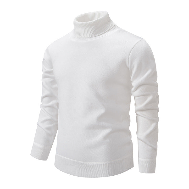 Herren Rollkragenpullover aus weichem Strick mit strukturiertem Design R&B