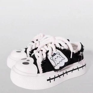 Damen Sneaker mit verspielt-animiertem Design und rutschfester Sohle R&B