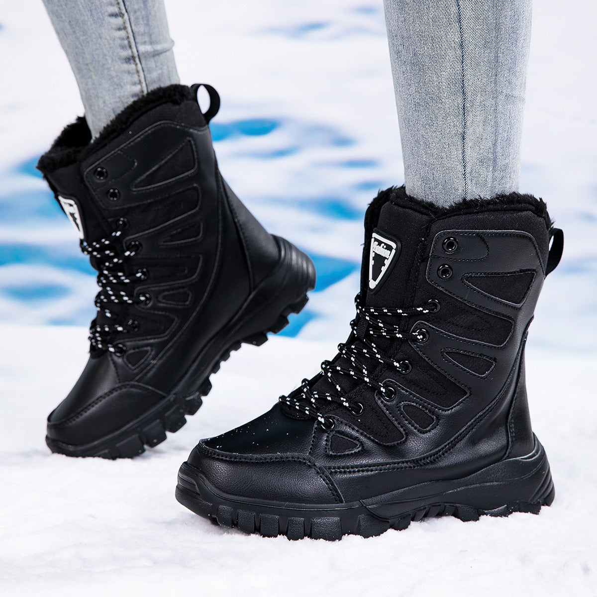 Damen Thermo-Winterstiefel mit isolierendem Futter und rutschfester Sohle