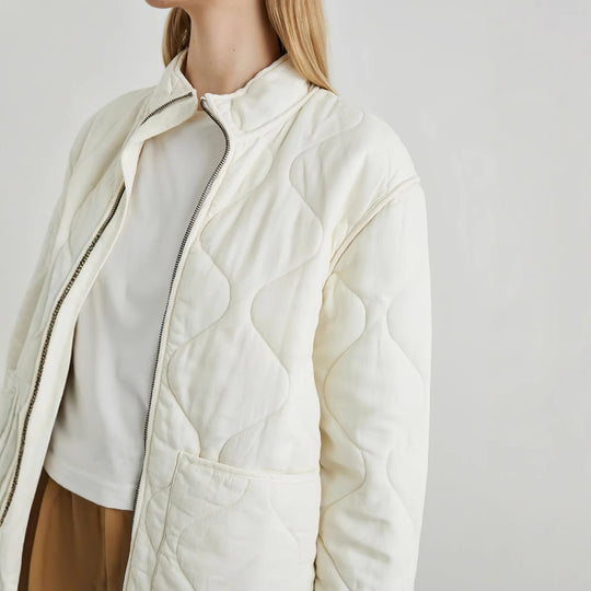Damen gesteppte Übergangsjacke mit hohem Kragen R&B