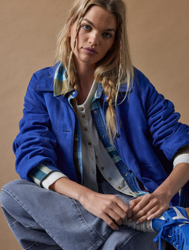 Damen zeitgemäße Utility-Jacke R&B