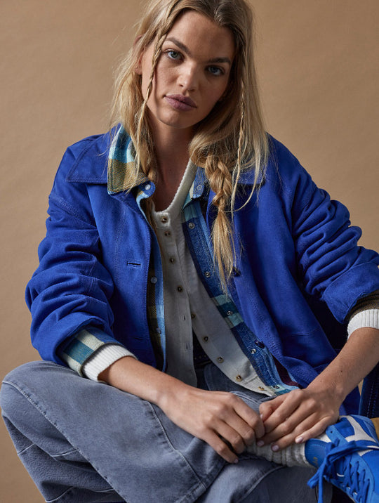 Damen zeitgemäße Utility-Jacke R&B
